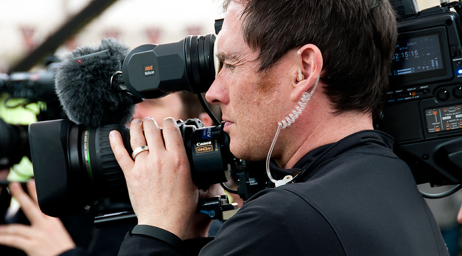 Simon Cox cameraman - shooting Bake off for the BBC